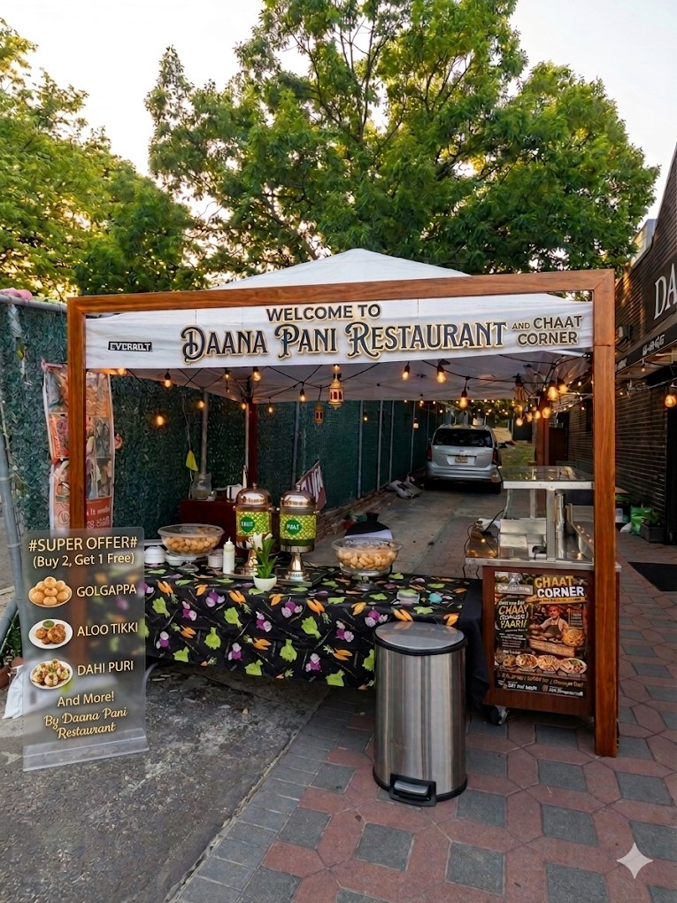 Daana Paani outdoor event setup